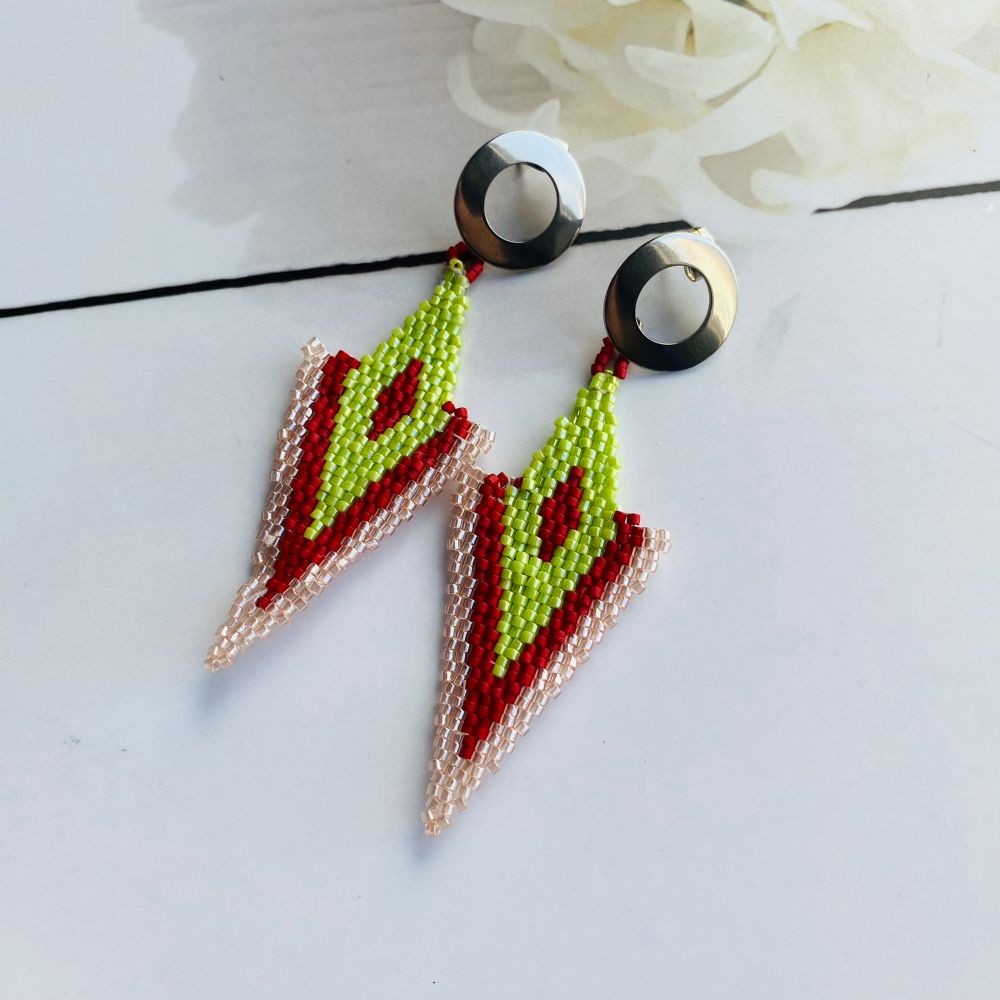 Aretes en miyuki