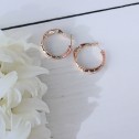 Aros oro rosa